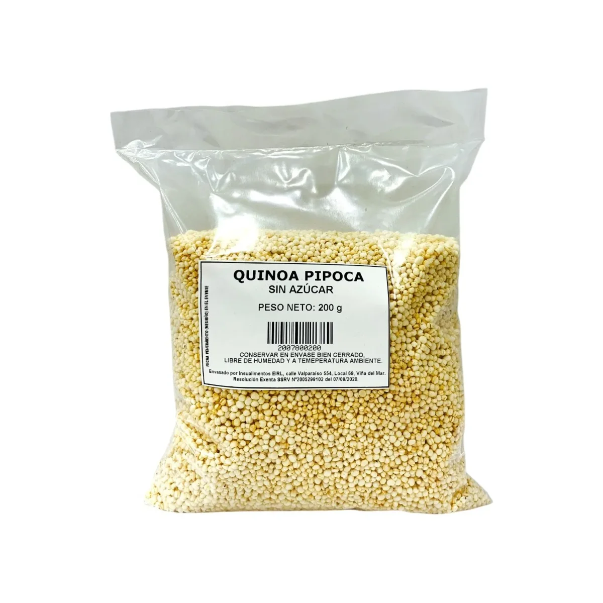 QUINOA PIPOCA SIN AZÚCAR – 200 g U12313